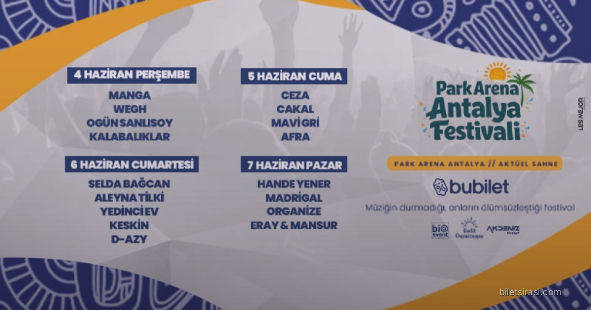 Antalya Konserleri | 1-7 Haziran 2026
