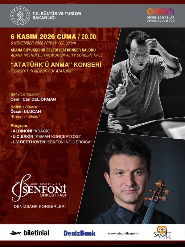 06 Kasım Konseri - Çukurova Devlet Senfoni Orkestrası