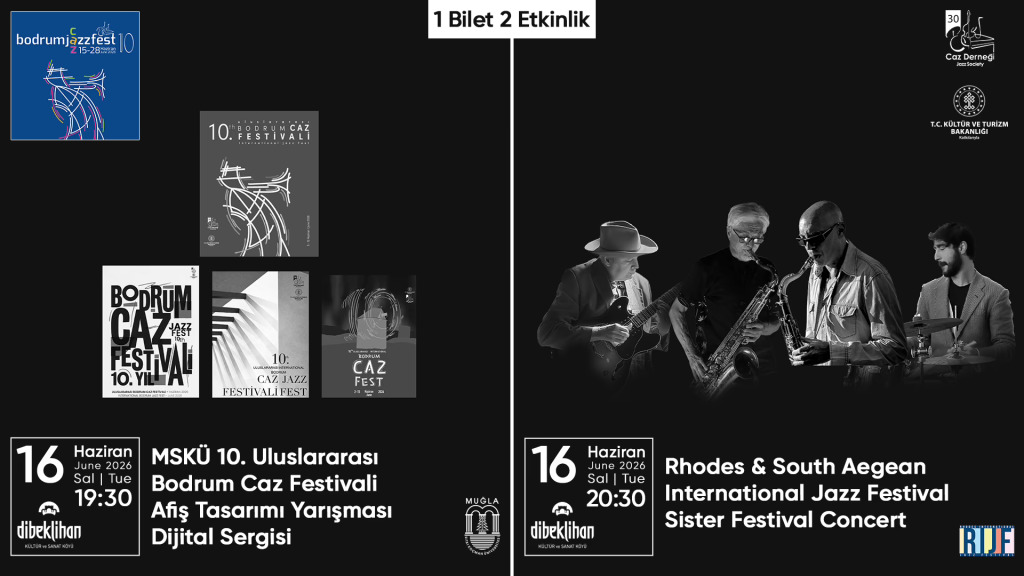 1 Bilet 2 Etkinlik: Rhodes Jazz & Dijital Sergi