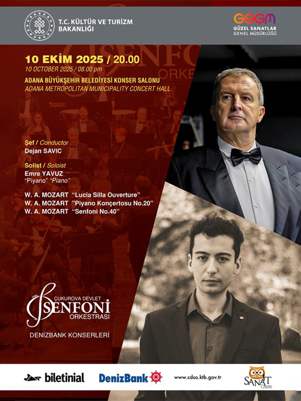 10 Ekim Konseri - Çukurova Devlet Senfoni Orkestrası
