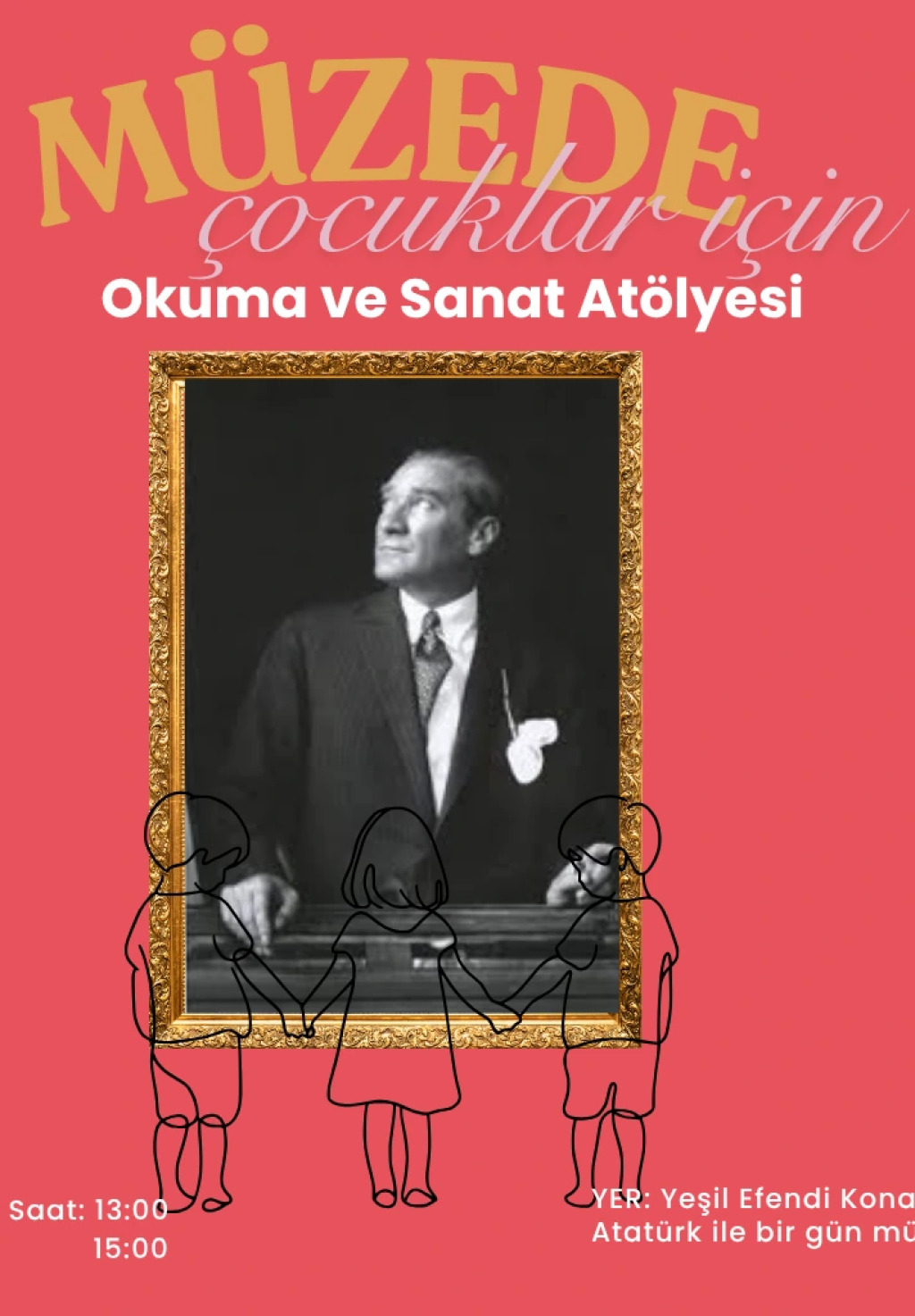 10 Kasım Atatürk'ü Anma Haftasında Çocuklara Özel Kitap Okuma Günü ve Sanat Atölyesi