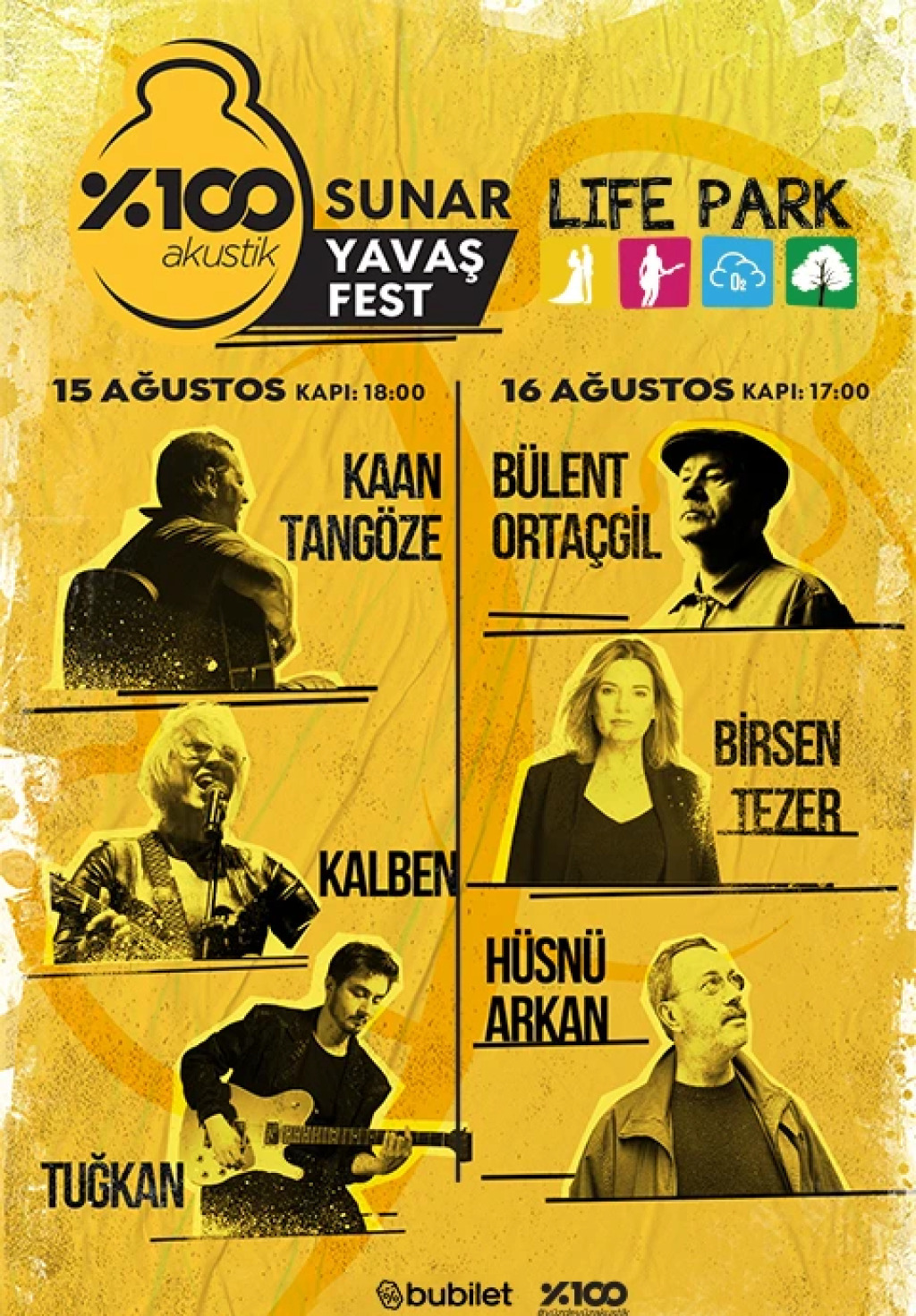 %100 Akustik Sunar: Yavaş Fest | Kaan Tangöze, Bülent Ortaçgil, Kalben, Birsen Tezer, Tuğkan, Hüsnü Arkan