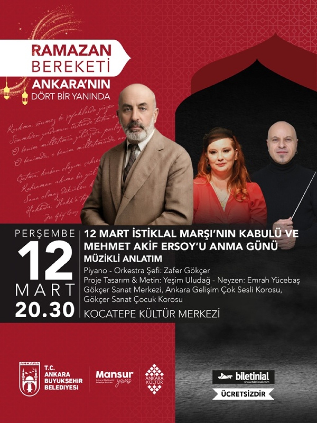 12 Mart İstiklal Marşının Kabulü ve Mehmet Akif Ersoy'u Anma Günü