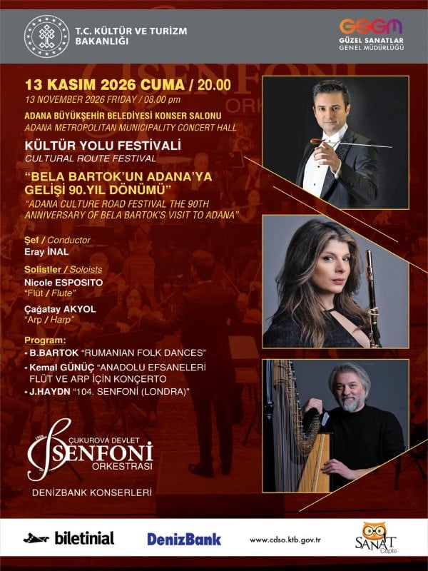 13 Kasım Konseri - Çukurova Devlet Senfoni Orkestrası
