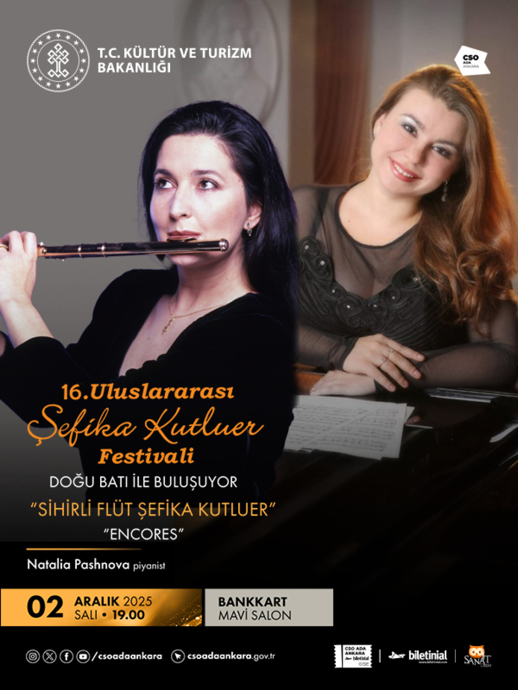 16. Uluslararası Şefika Kutluer Festivali  "Doğu Batı ile Buluşuyor" Encores