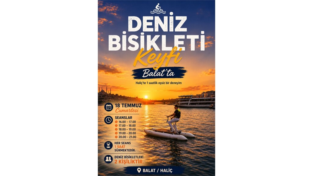 18 Temmuz Cumartesi Fatih Balat Deniz Bisikleti Turu | Haliç Deneyimi