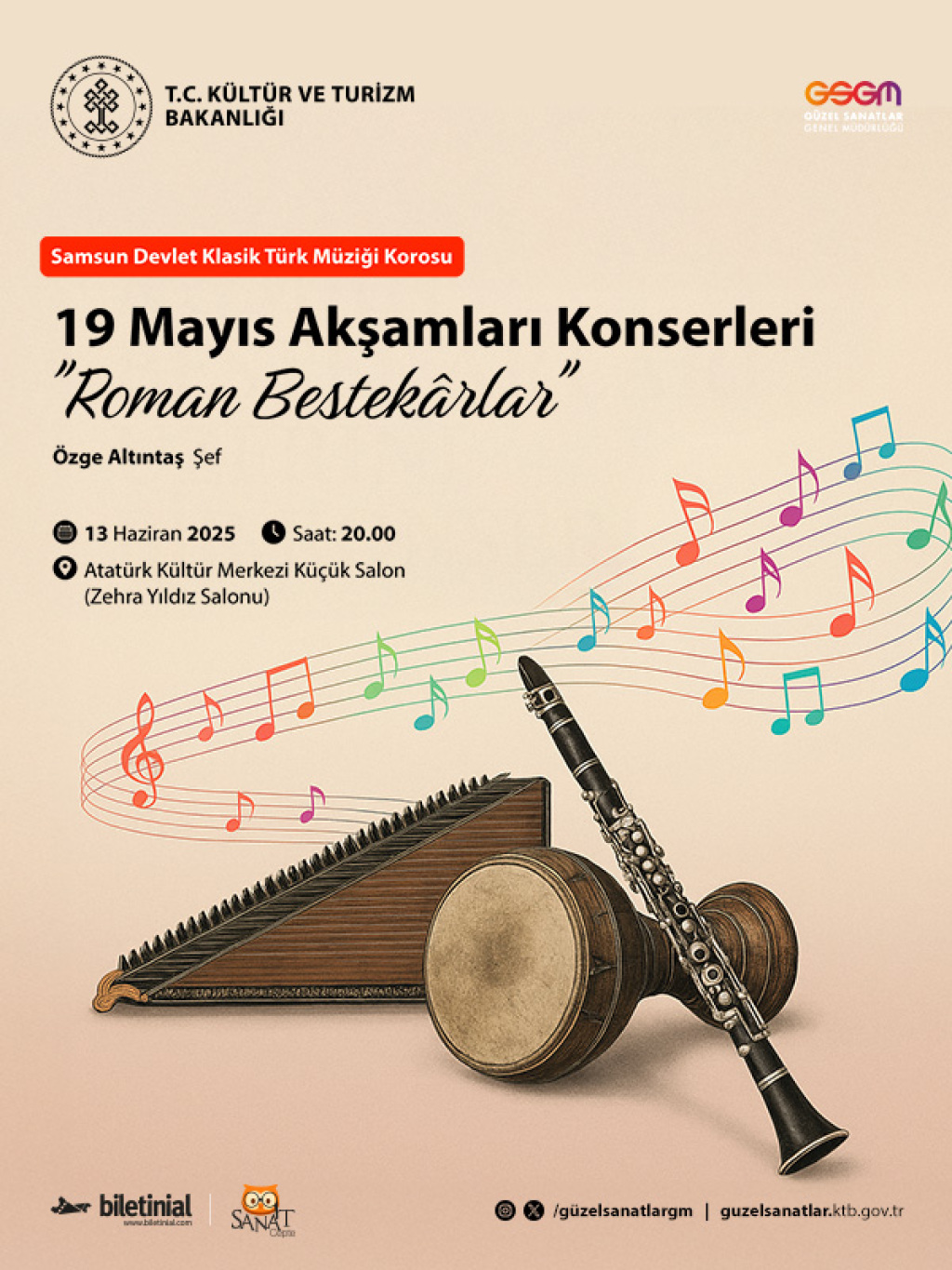 19 Mayıs Akşamları Konserleri "Roman Bestekârlar" - Samsun Devlet Klasik Türk Müziği Korosu