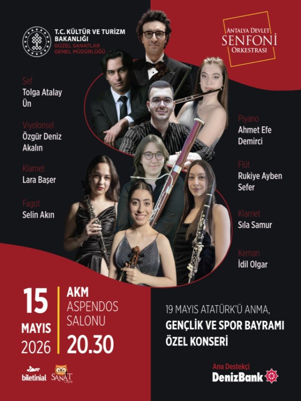 19 Mayıs Atatürk'ü Anma Gençlik ve Spor Bayramı Özel Konseri - Antalya Devlet Senfoni Orkestrası