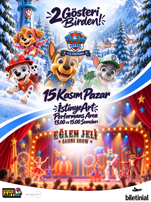 2 Gösteri Birden! – Paw Patrol Kış Festivali & Eğlen Jeli Sahne