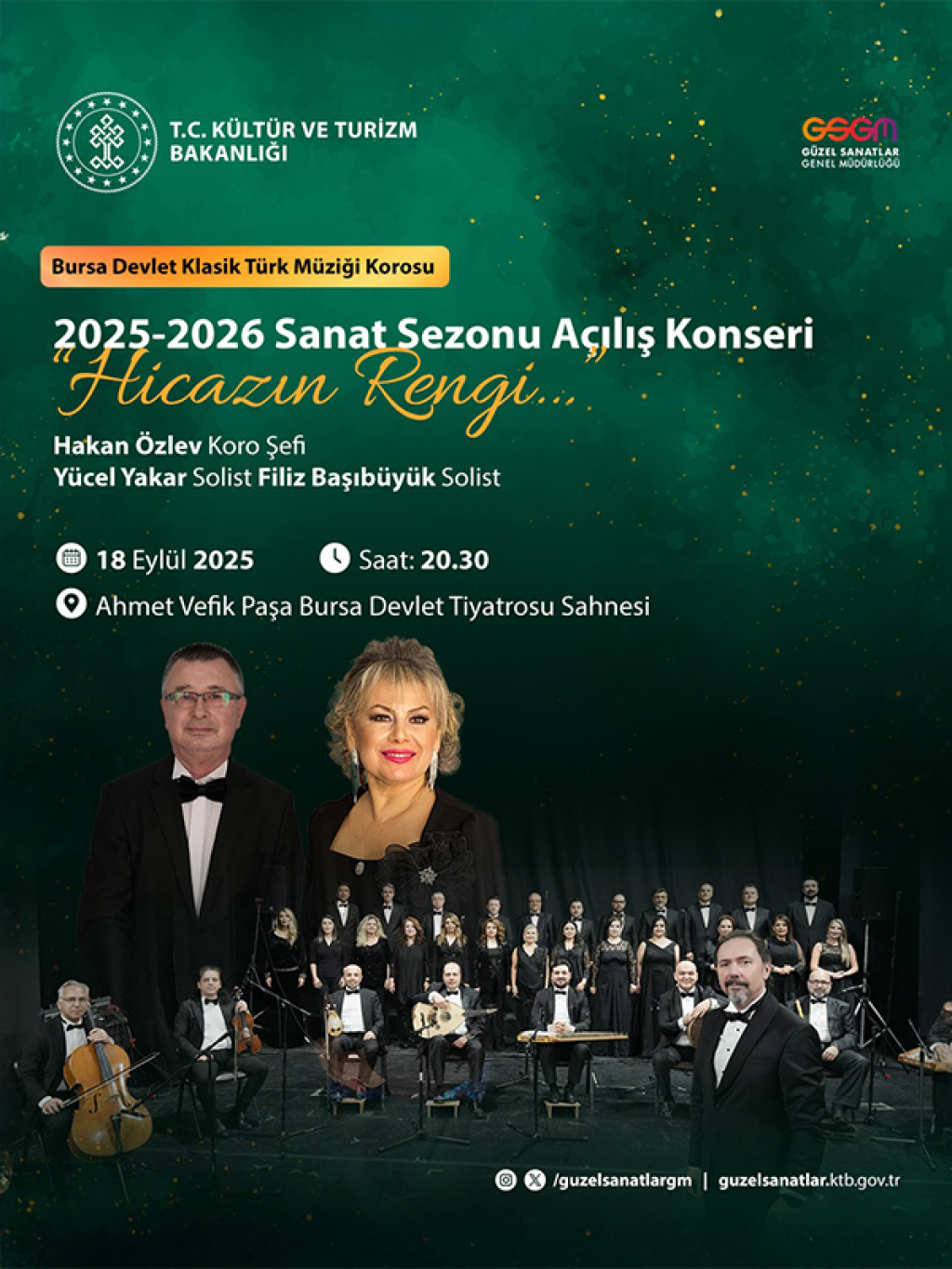 2025-2026 Sanat Sezon Açılış Konseri "Hicazın Rengi" - Bursa Devlet Klasik Türk Müziği Korosu