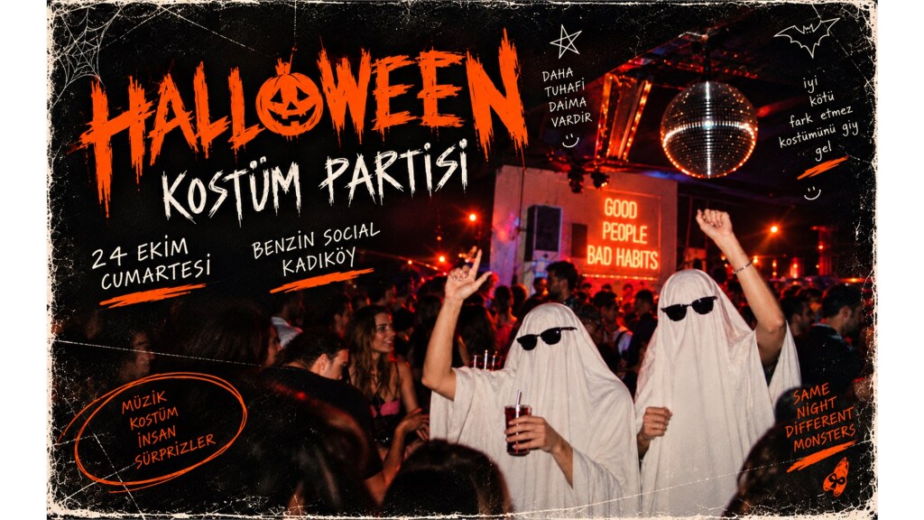 24 Ekim Cumartesi Heloween Partisi / Kadıköy Benzin Social