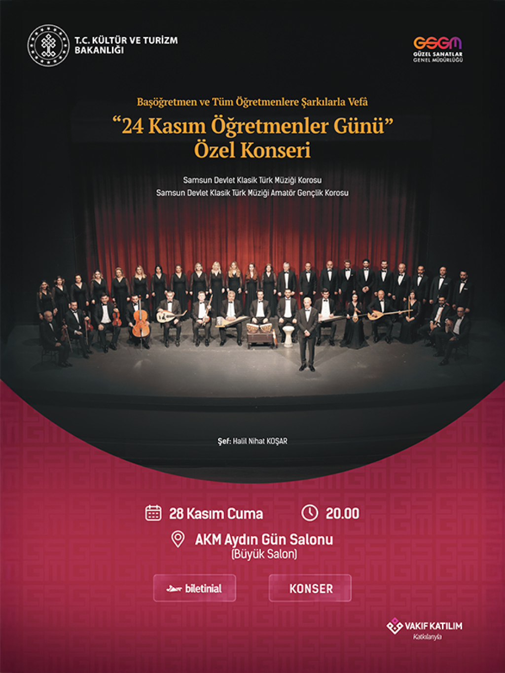 24 Kasım Öğretmenler Günü Özel Konseri - Samsun Devlet Klasik Türk Müziği Korosu