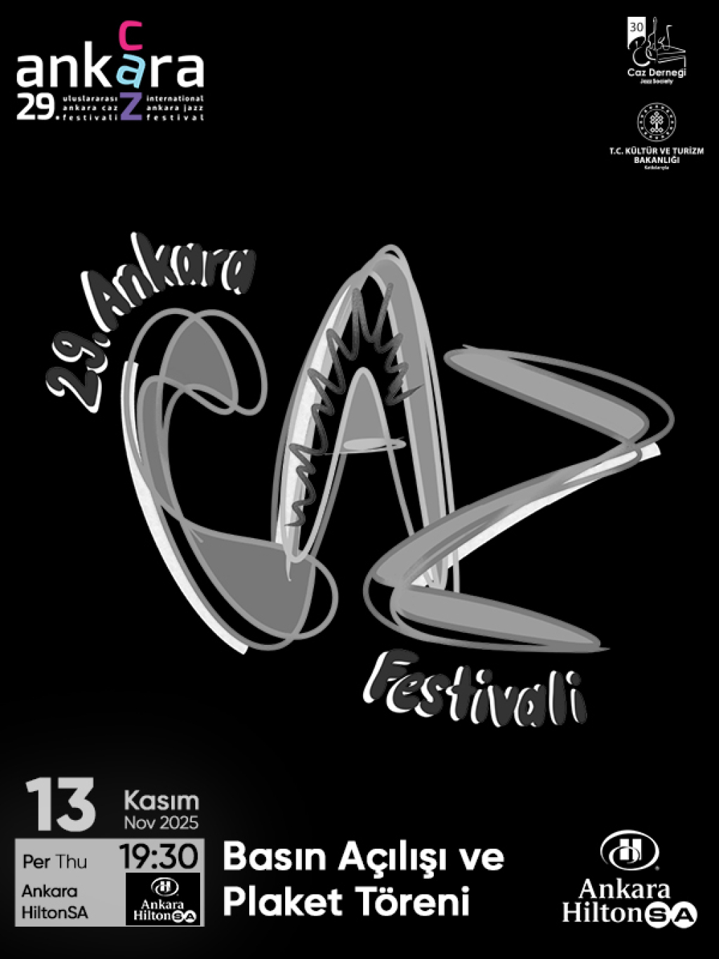 29. Uluslararası Ankara Caz Festivali | Basın Açılışı ve Plaket Töreni