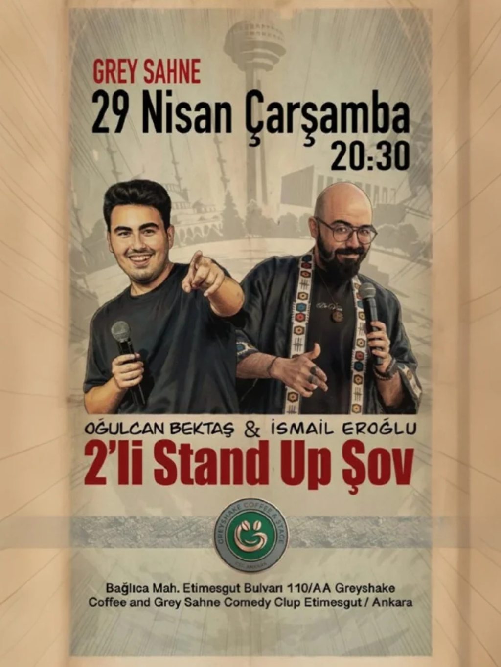 2'li Stand Up Show Oğulcan Bektaş & İsmail Eroğlu