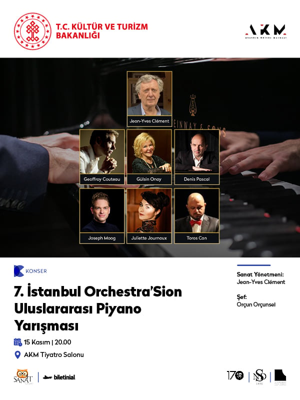 7. İstanbul Orchestra'Sion Uluslararası Piyano Yarışması