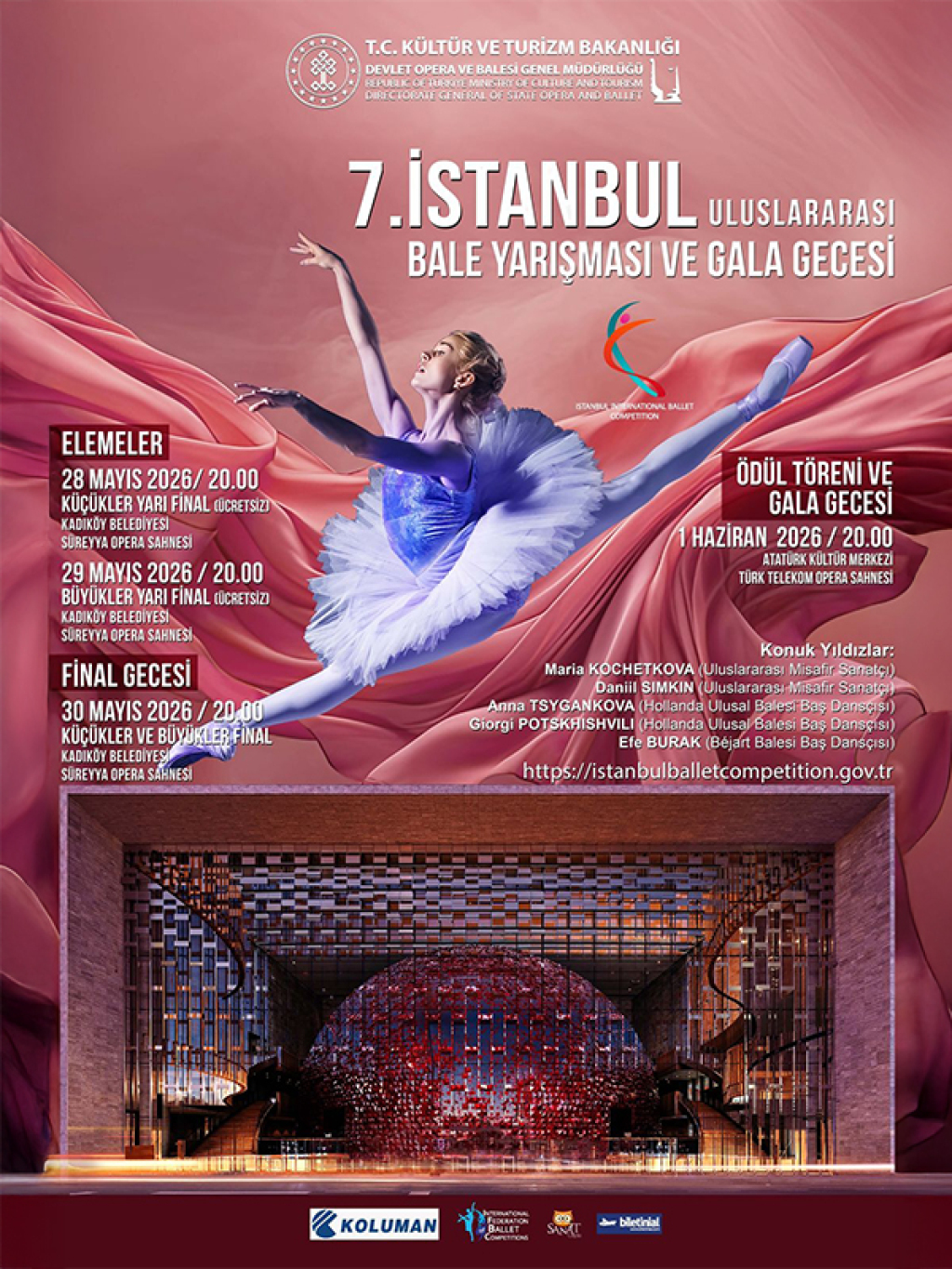 7. İstanbul Uluslararası Bale Yarışması Ödül Töreni ve Gala Gecesi - 17. Uluslararası İstanbul Opera ve Bale