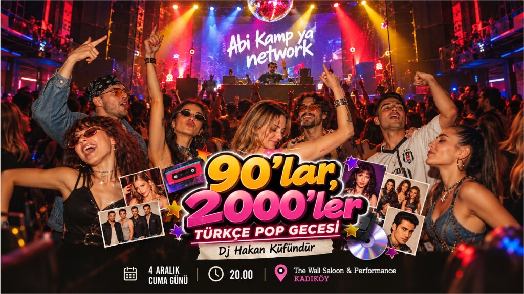 90'lar & 2000'ler Türkçe Pop Partisi | DJ Hakan Küfündür – Kadıköy