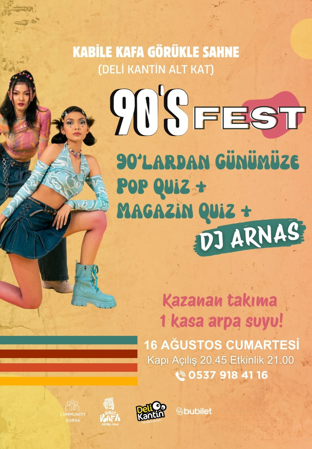 90's Pop Quiz & Dj Arnas