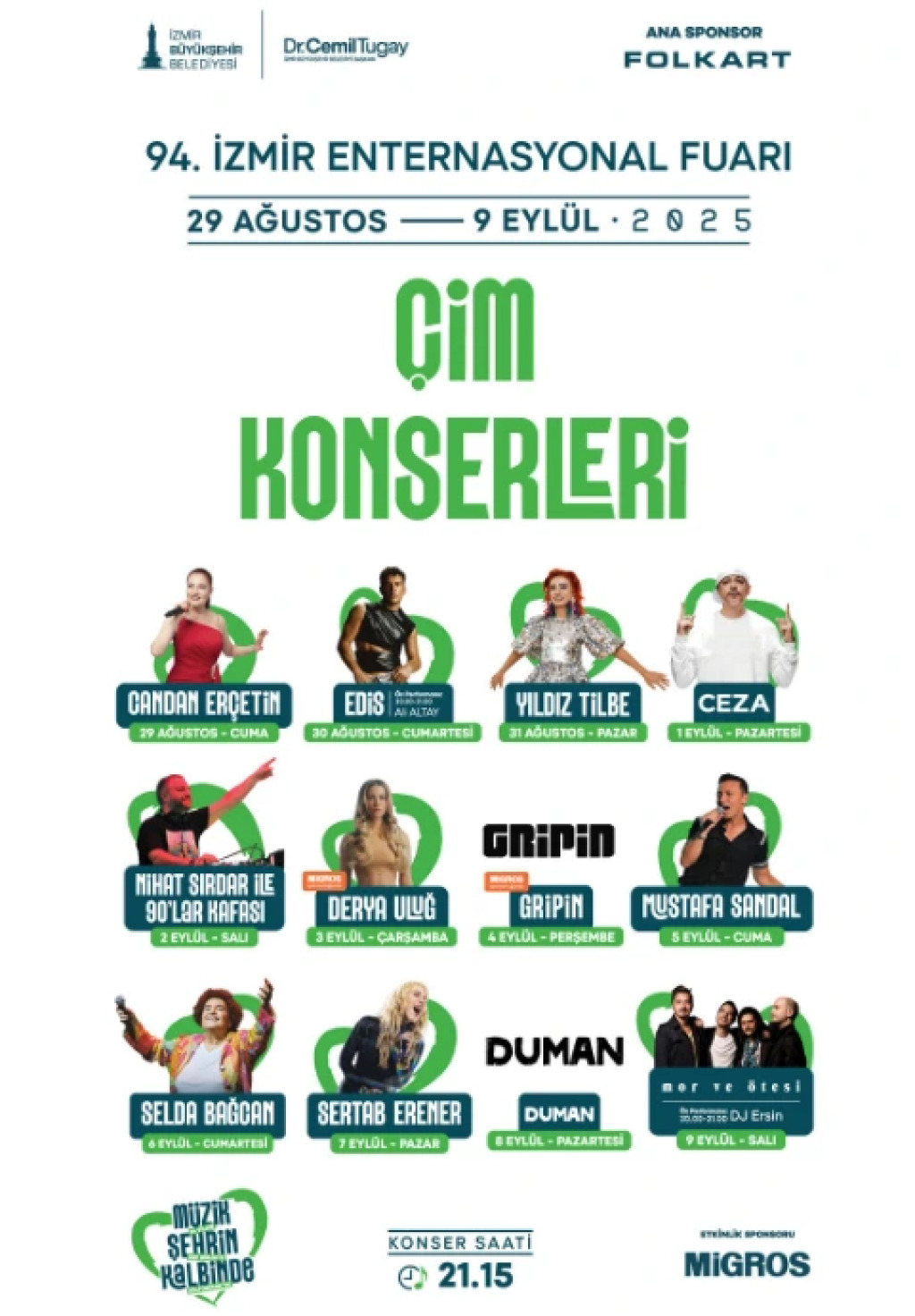 94. İzmir Enternasyonal Fuarı - Çim Konserleri