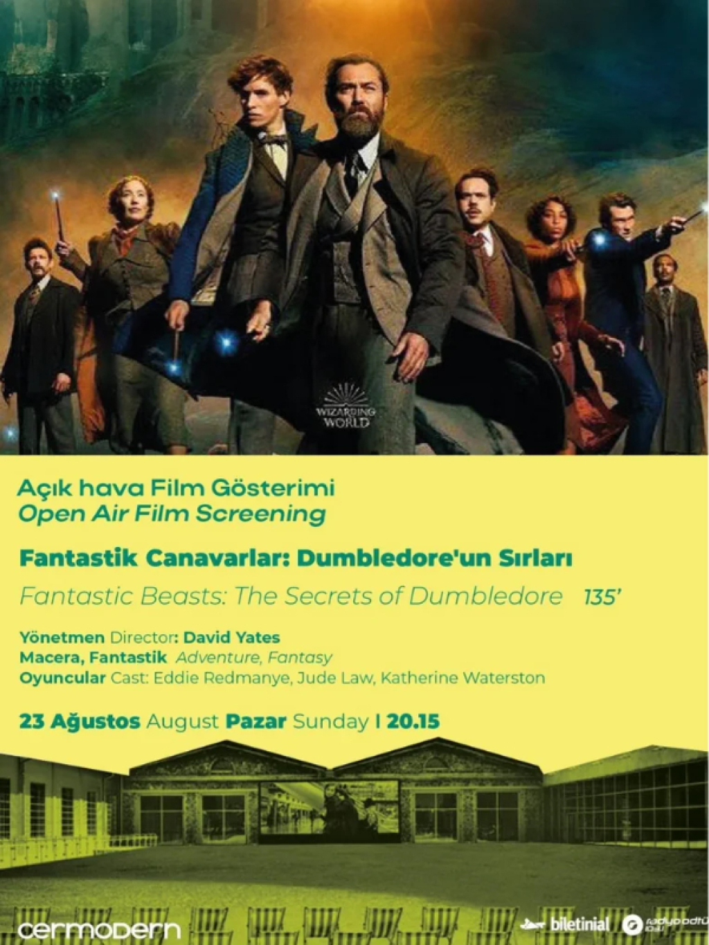 Açık Hava Film Gösterimi: Fantastik Canavarlar: Dumbledore'un Sırları