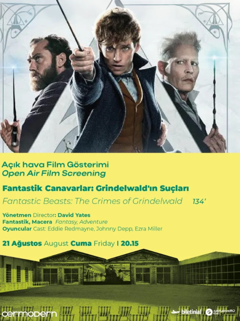 Açık Hava Film Gösterimi: Fantastik Canavarlar: Grindelwald'ın Suçları