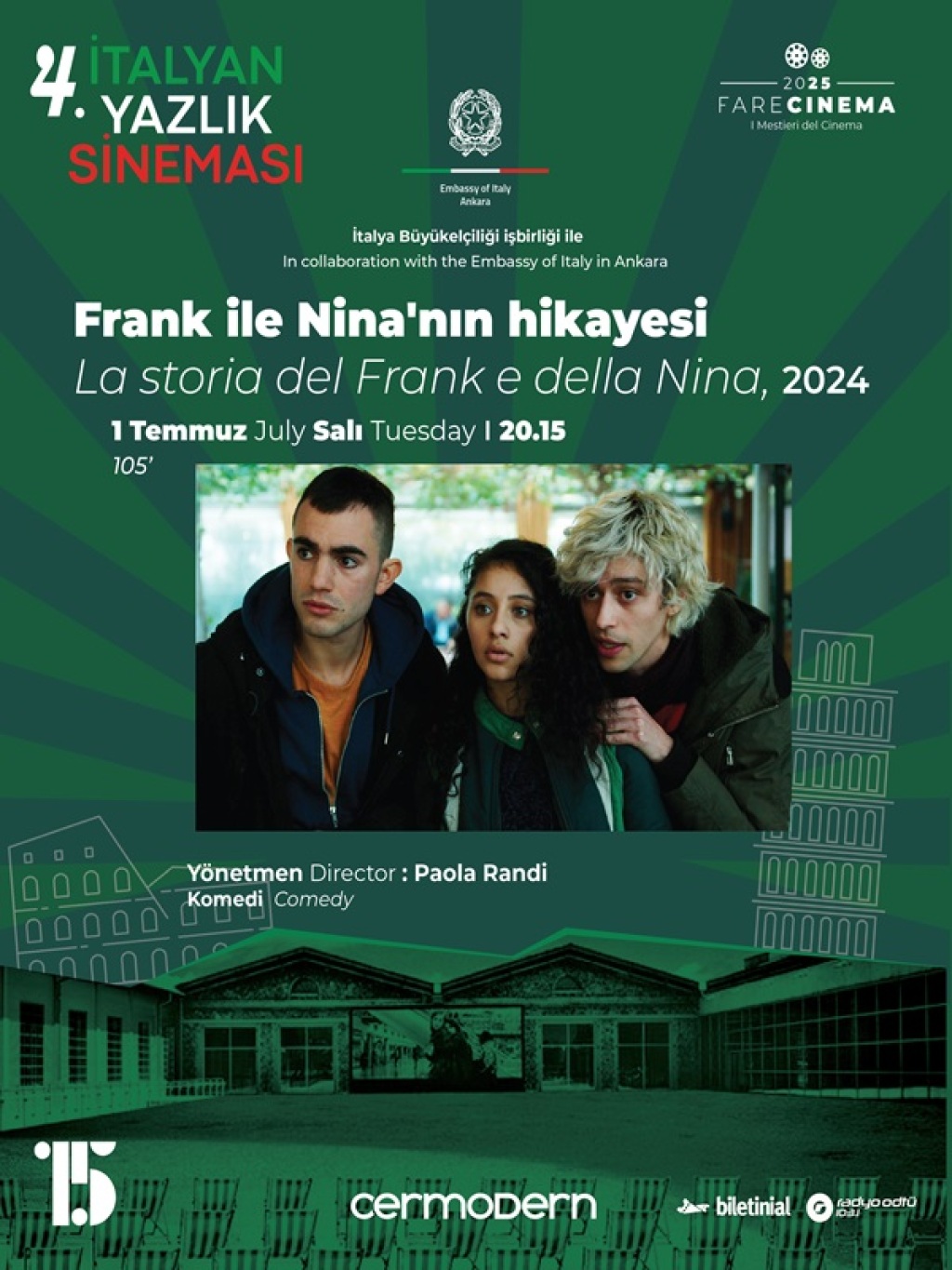 Açık Hava Film Gösterimi: Frank ile Nina'nın Hikayesi / The Story of Frank and Nina