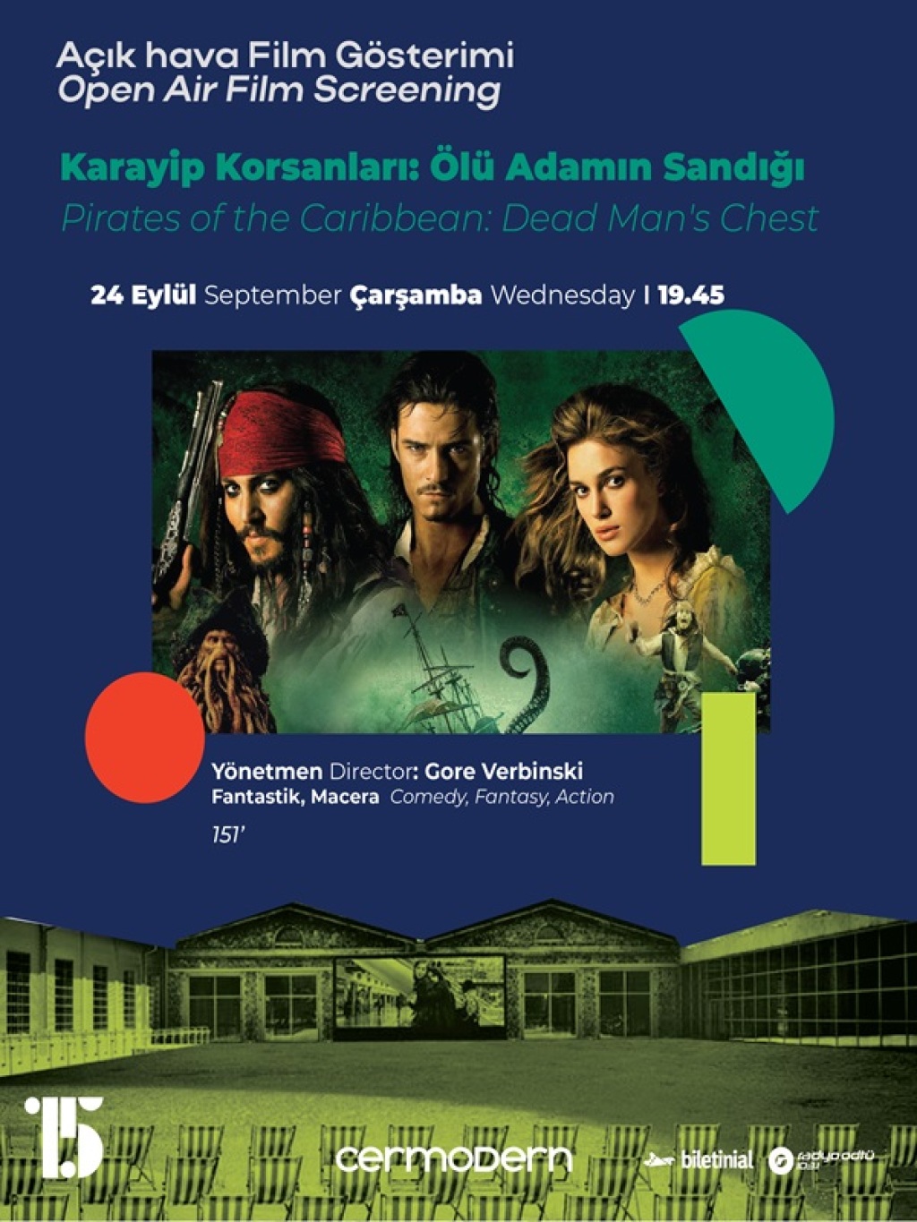 Açık Hava Film Gösterimi: Karayip Korsanları: Ölü Adamın Sandığı