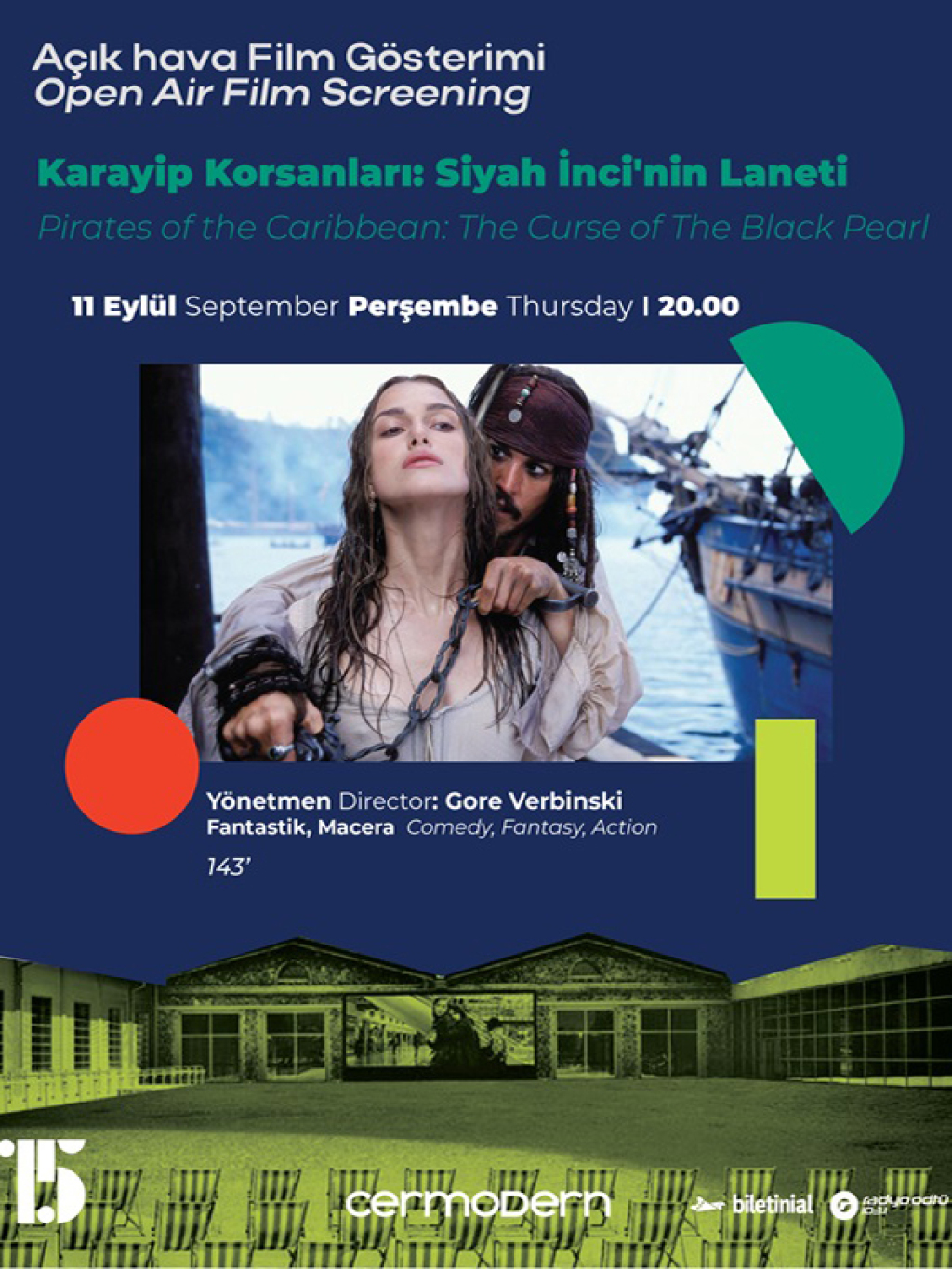 Açık Hava Film Gösterimi: Karayip Korsanları: Siyah İnci'nin Laneti