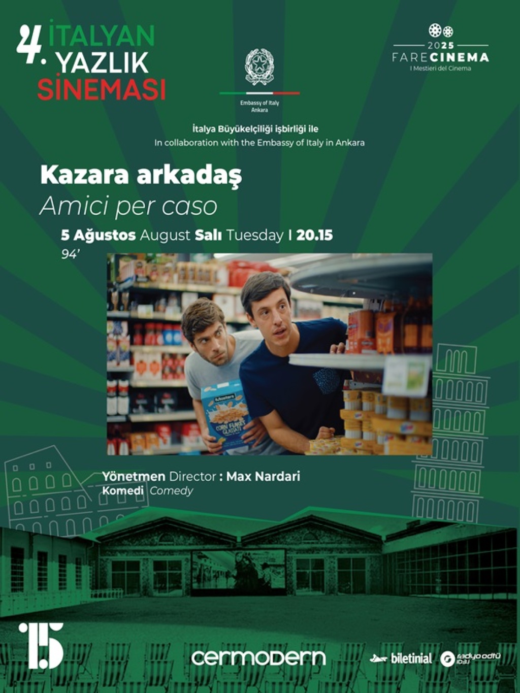 Açık Hava Film Gösterimi: Kazara Arkadaş / Friends By Chance