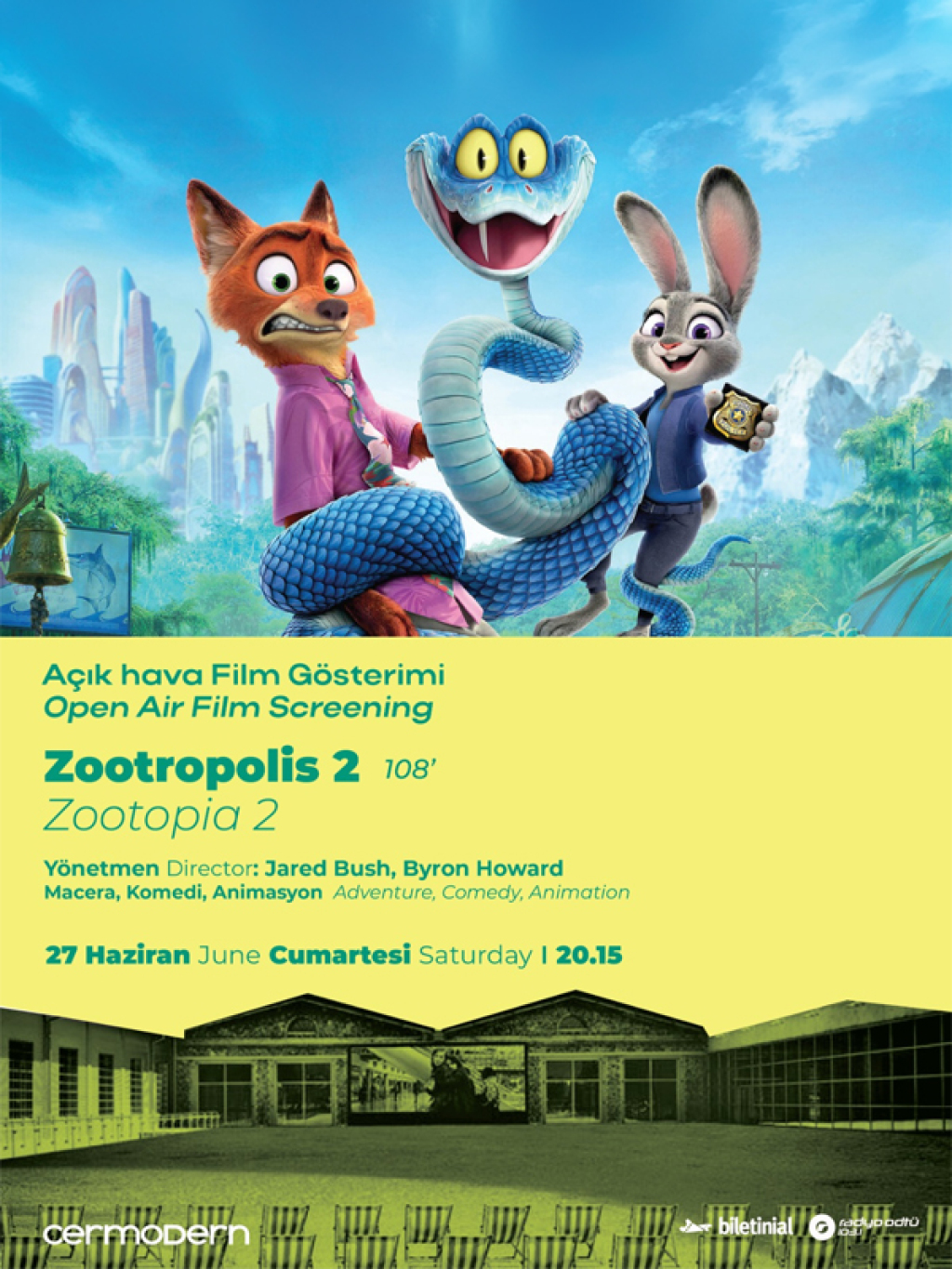 Açık Hava Film Gösterimi: Zootropolis 2 / Zootopia 2