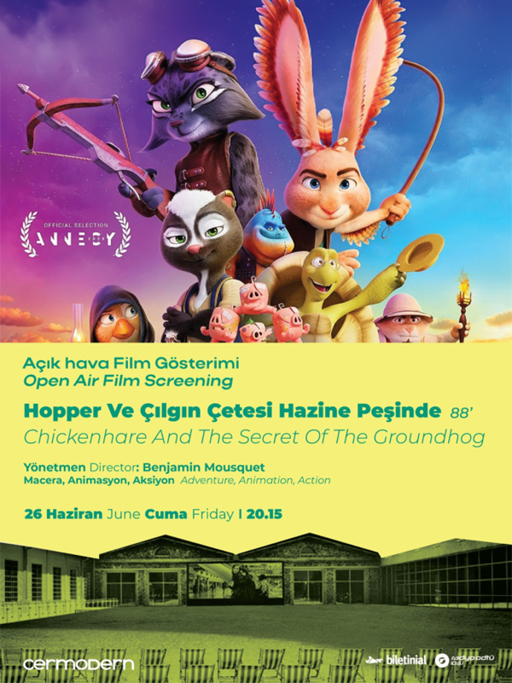 Açık Hava Film Gösterimi:Hopper ve Çılgın Çetesi Hazine Peşinde