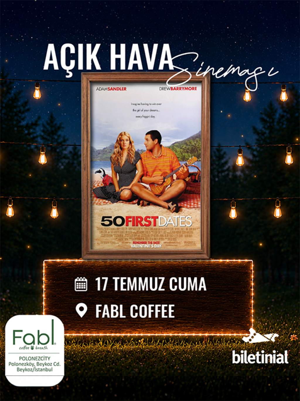 Açık Hava Sineması - 50 İlk Öpücük