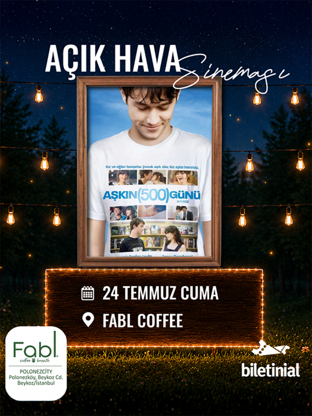 Açık Hava Sineması - Aşkın 500 Günü