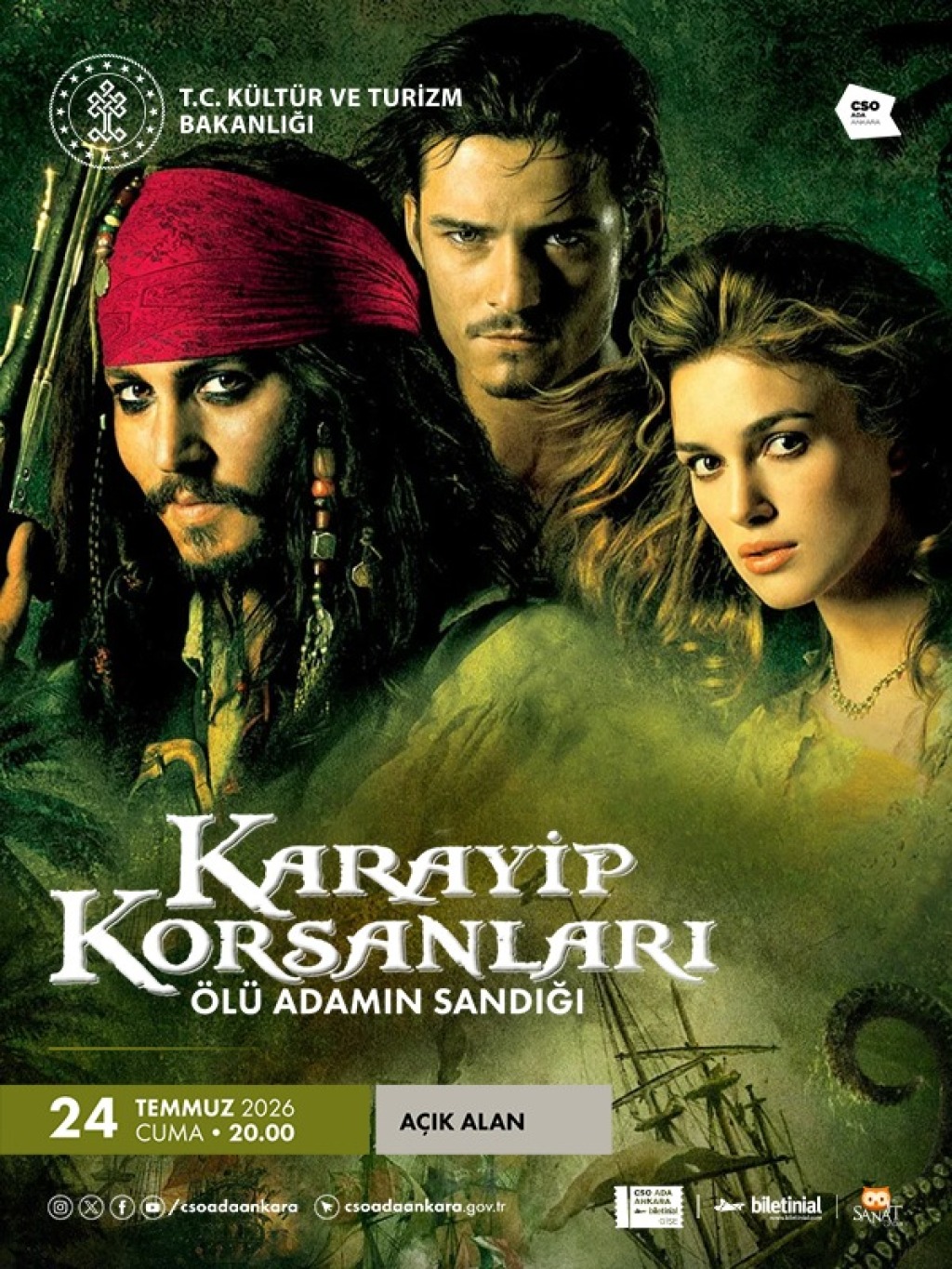 Açık Hava Sineması - Pirates of the Caribbean: Dead Man's Chest / Karayip Korsanları: Ölü Adamın Sandığı