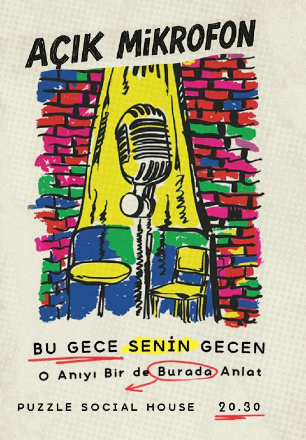 Açık Mikrofon Stand Up | Puzzle Social House