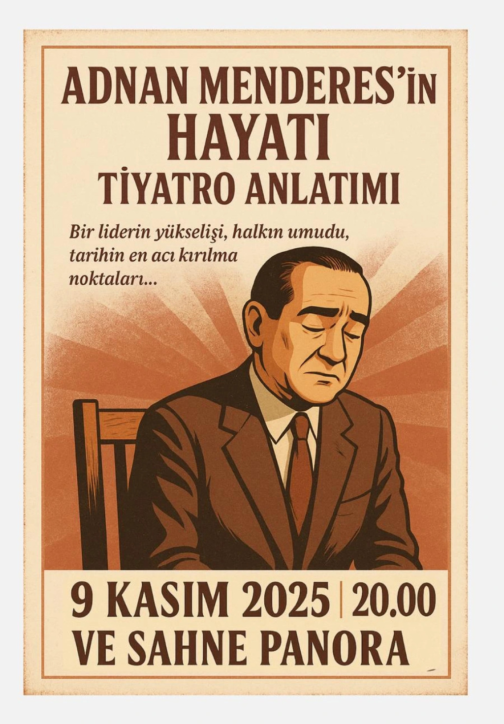 Adnan Menderes'in Hayatı Tiyatro Anlatımı