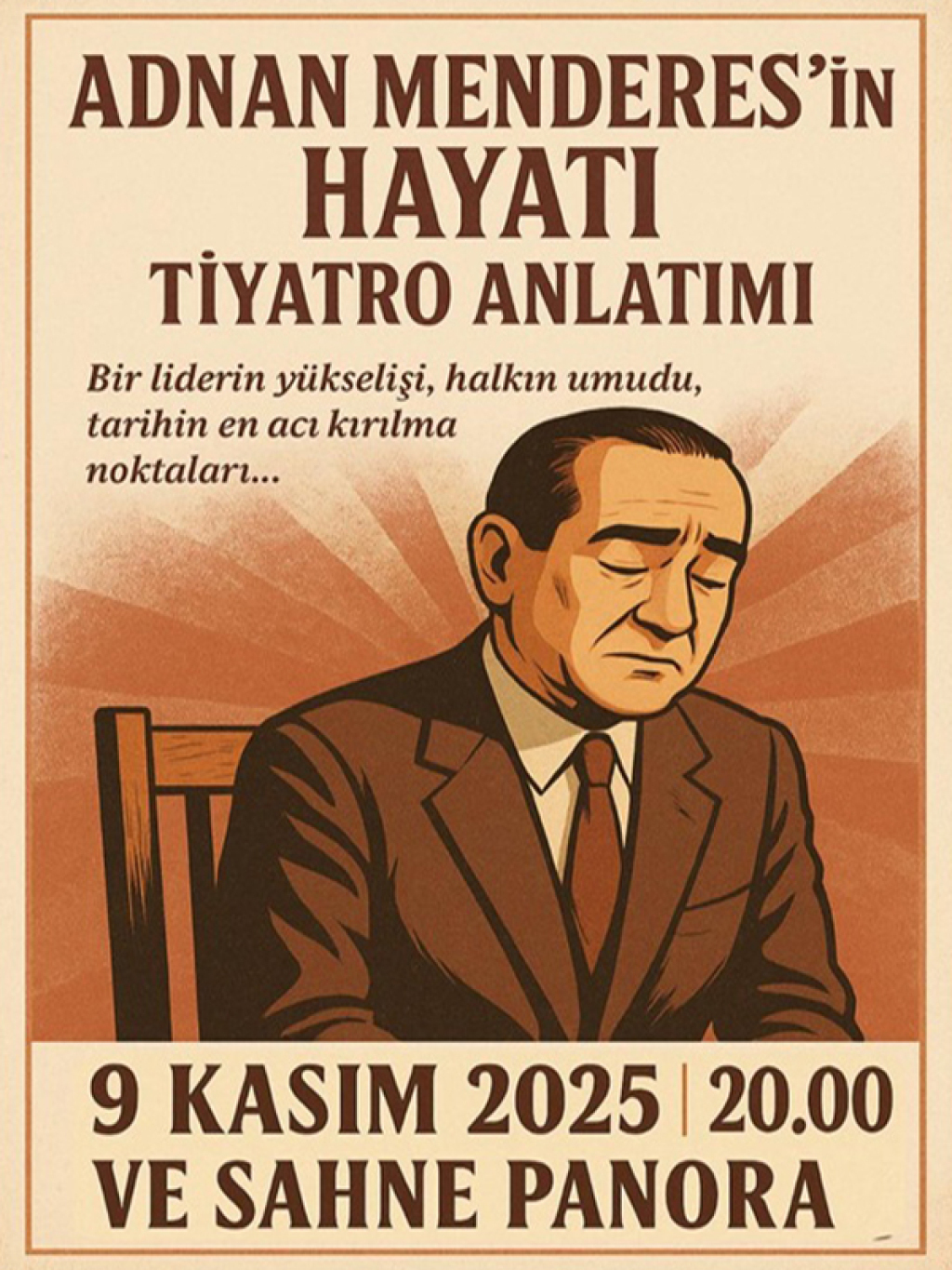 Adnan Menderes'in Hayatı Tiyatro Anlatımı