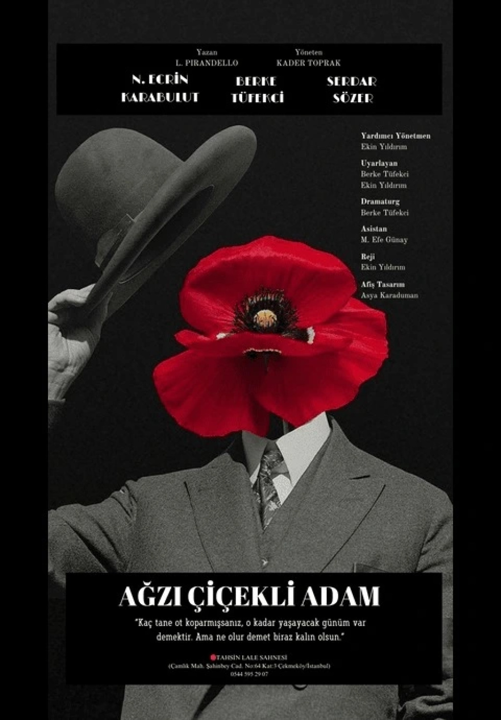 Ağzı Çiçekli Adam