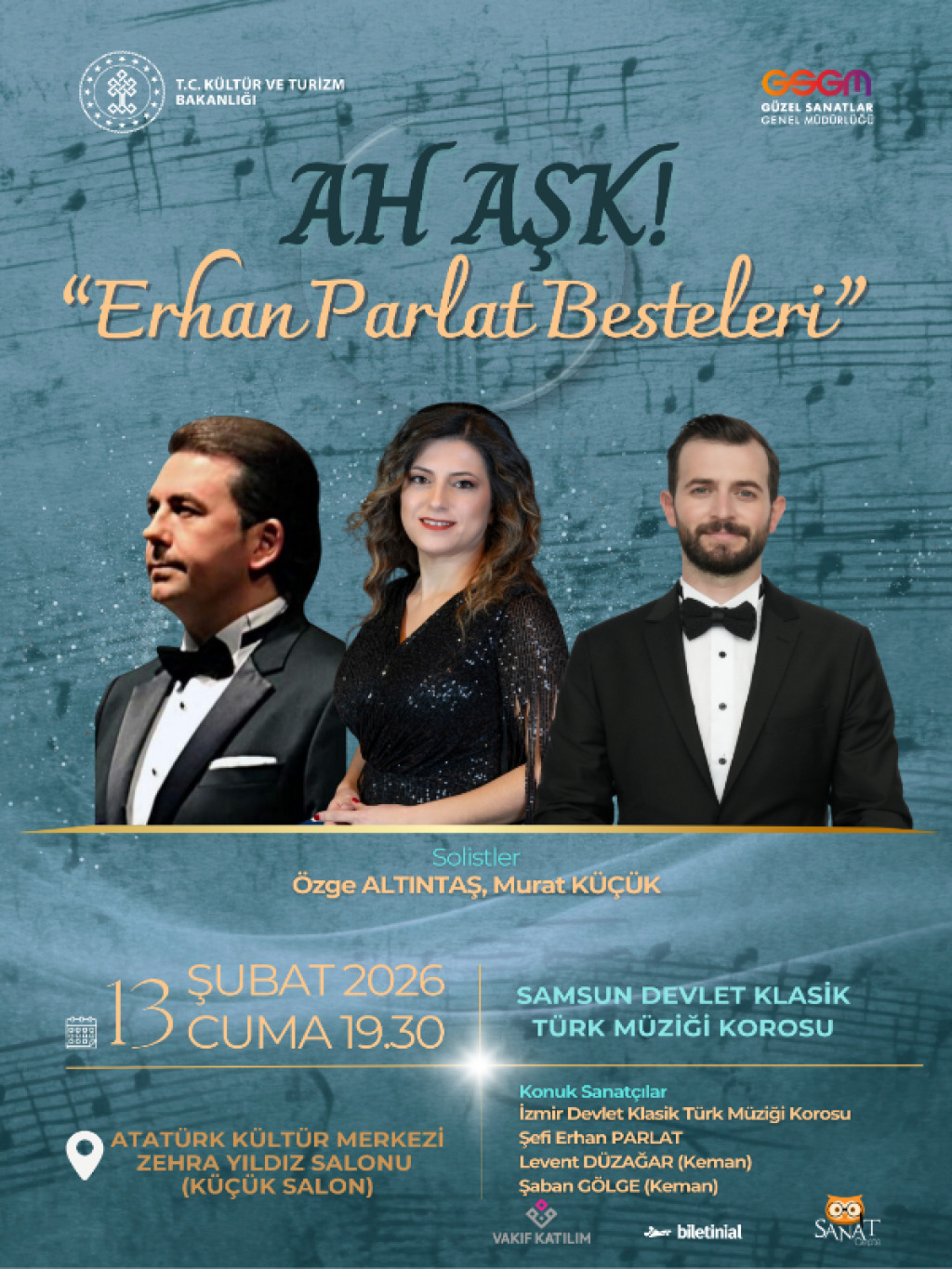 Ah Aşk 'Erhan Parlat Besteleri' - Samsun Devlet Klasik Türk Müziği Korosu