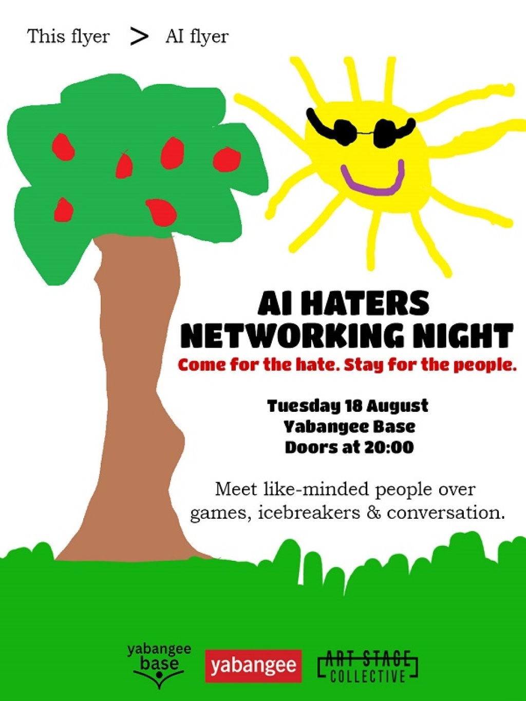 AI Haters Networking Night: Come for the hate. Stay for the people.