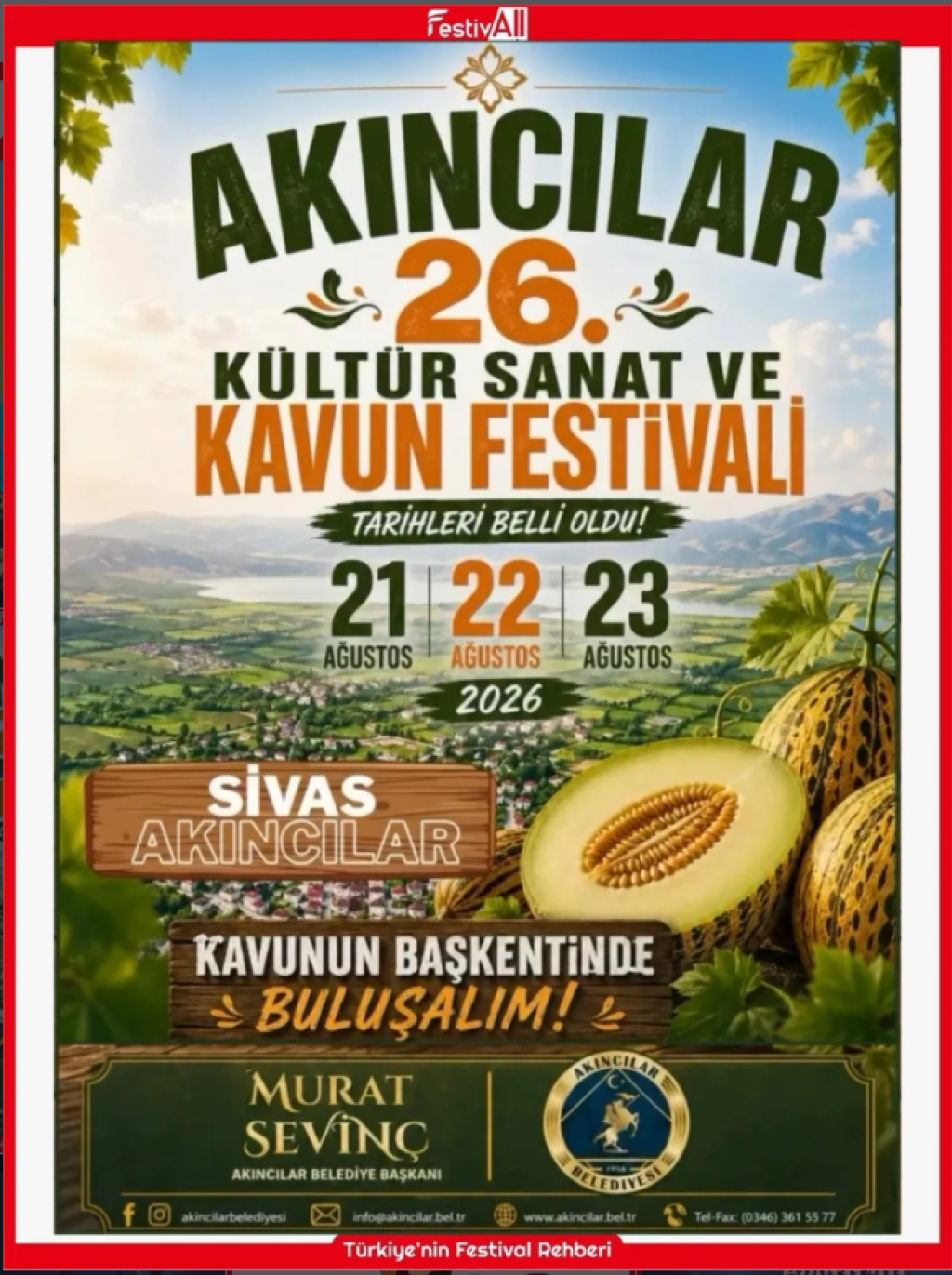 Akıncılar Kültür Sanat Ve Kavun
