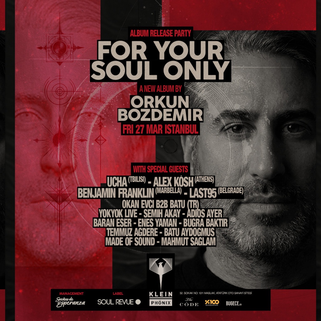 album release party. FOR YOUR SOUL ONLY by Orkun Bozdemir | Klein Phönix