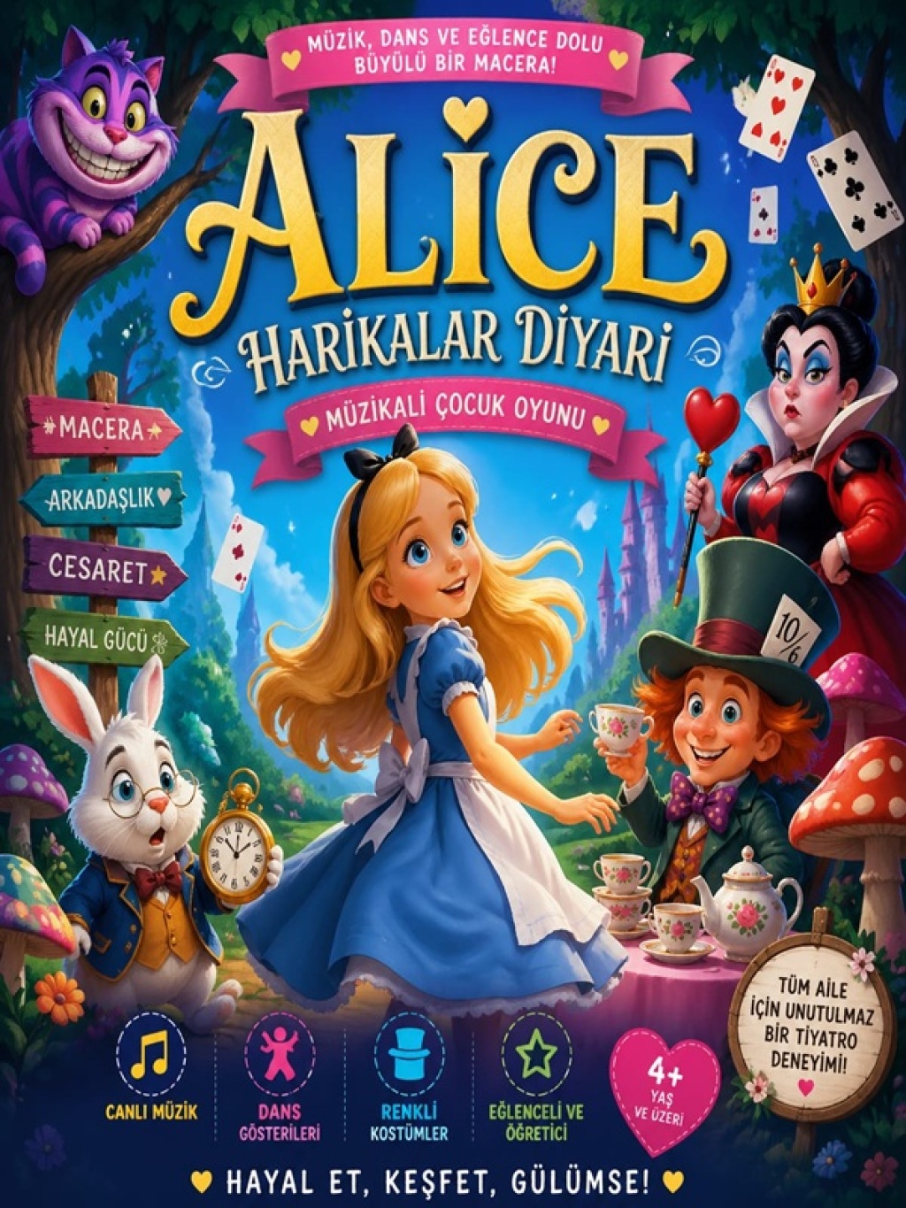 Alice Harikalar Diyarında - Müzikli Çocuk