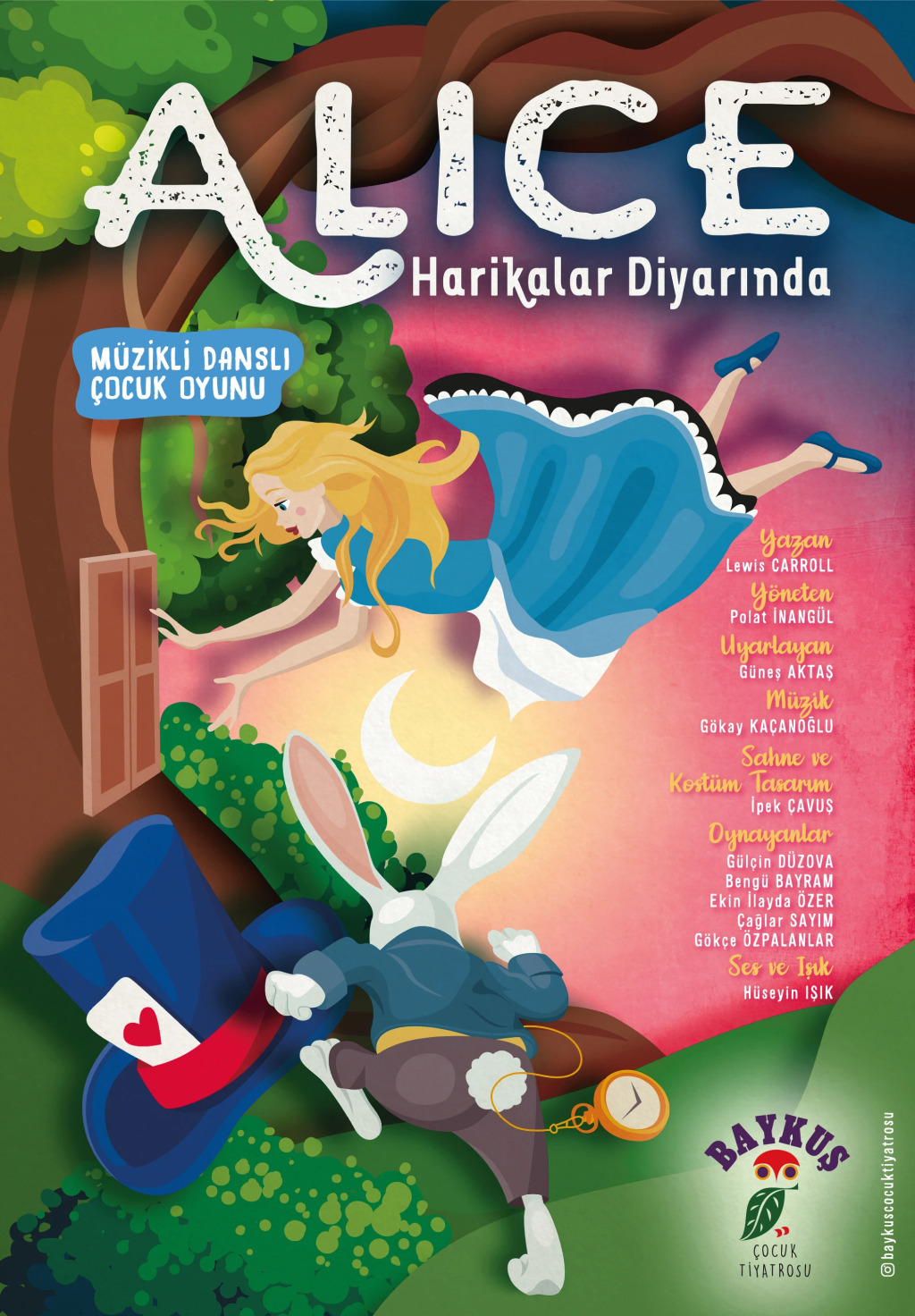 Alice Harikalar Diyarında Müzikli Danslı Çocuk