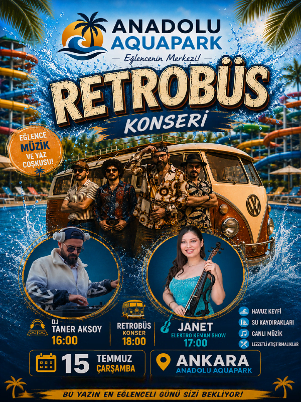 Anadolu Hotels Aquapark Retrobüs