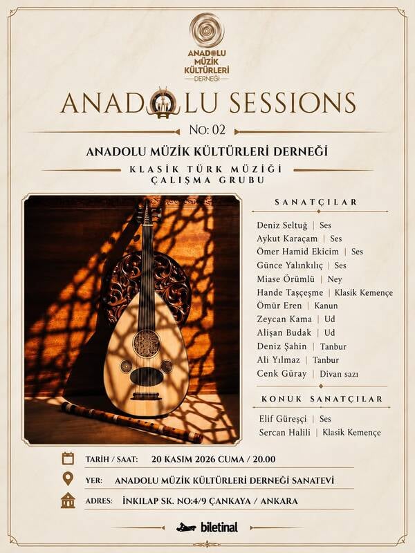 Anadolu Sessions No: 01 Klasik Türk Müziği Çalışma Grubu