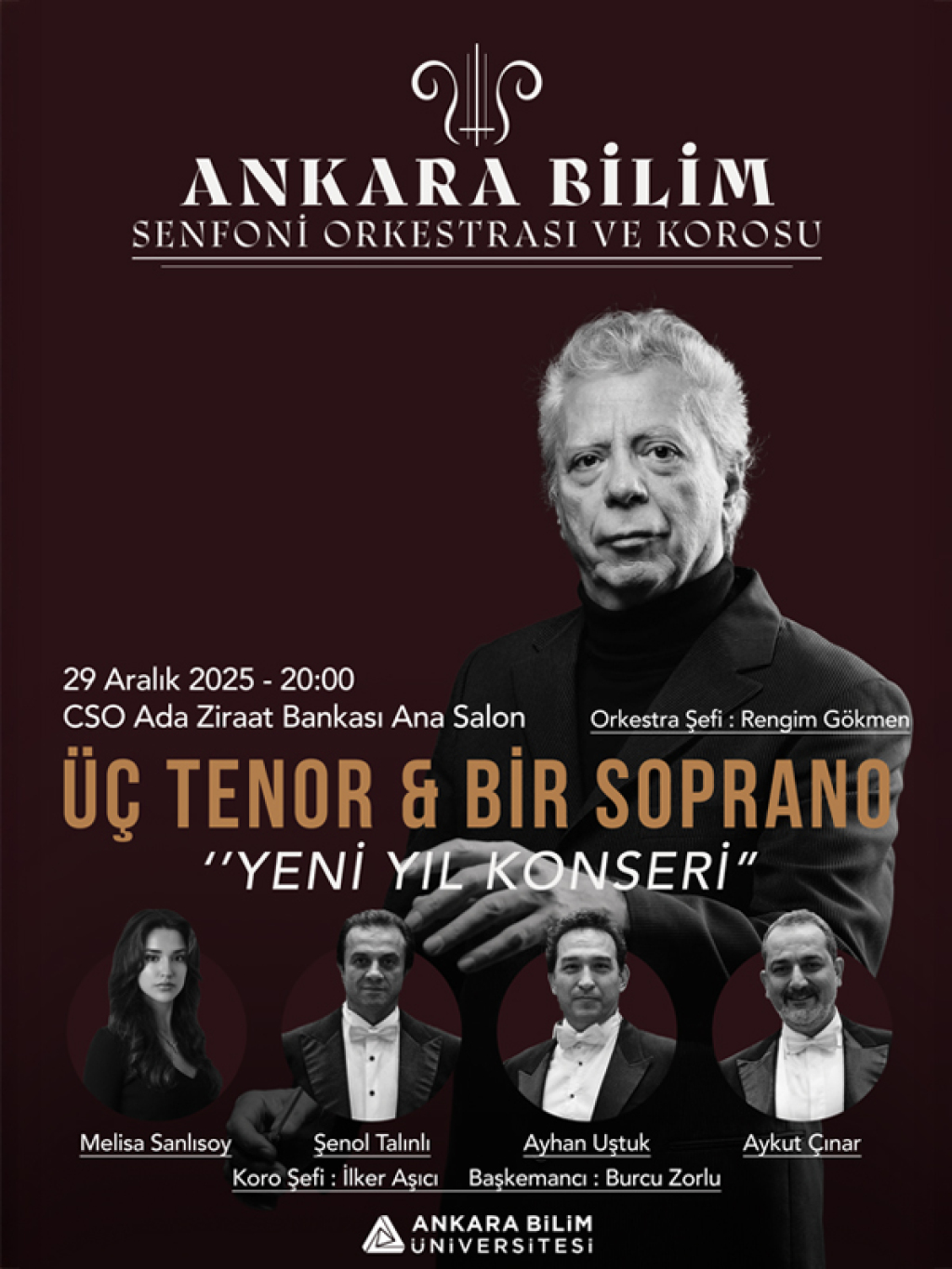 Ankara Bilim Senfoni Orkestrası ve Korosu - Üç Tenor & Bir Soprano "Yeni Yıl Konseri"