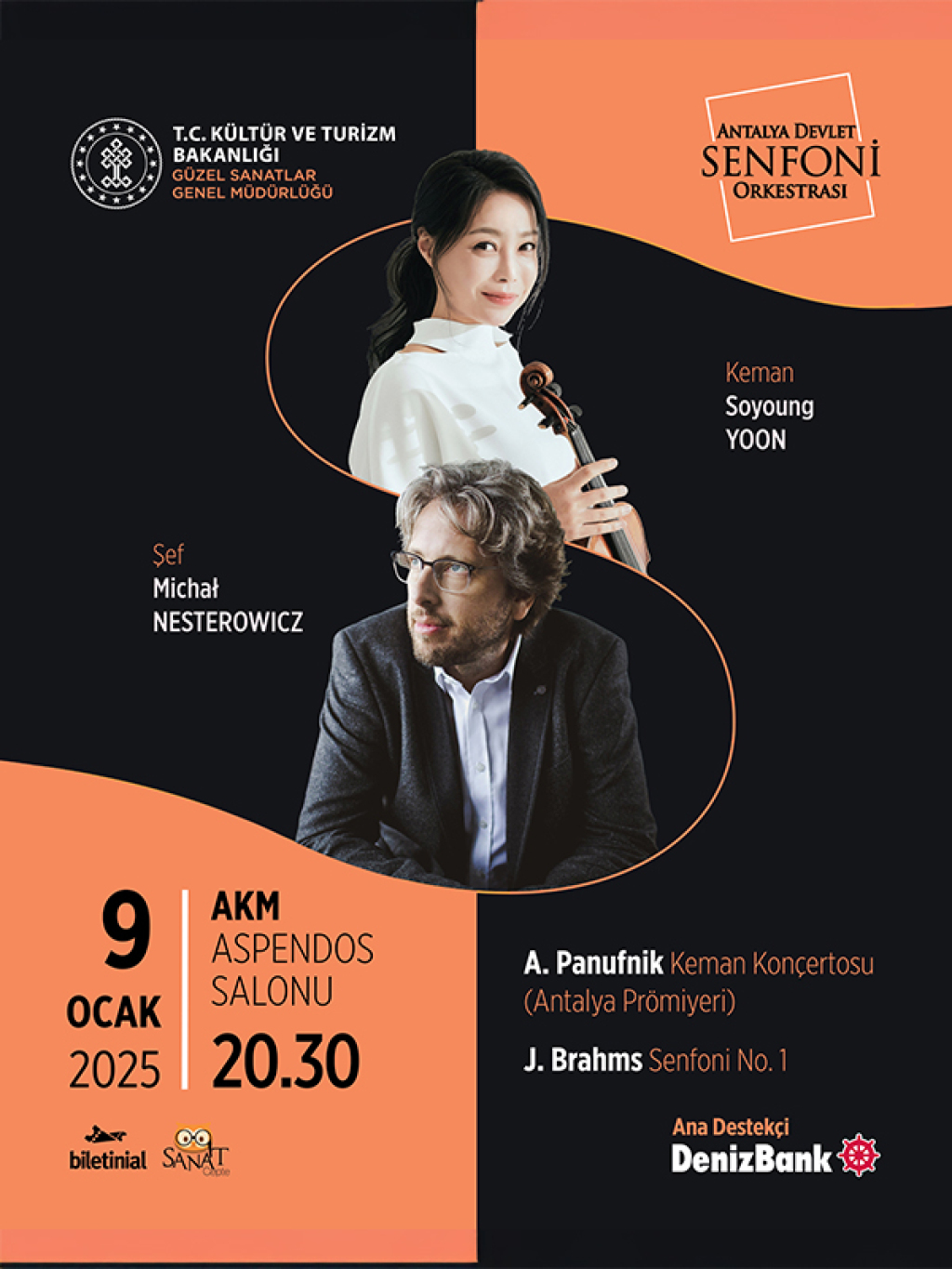 Antalya Devlet Senfoni Orkestrası & DenizBank Konserleri 9 Ocak