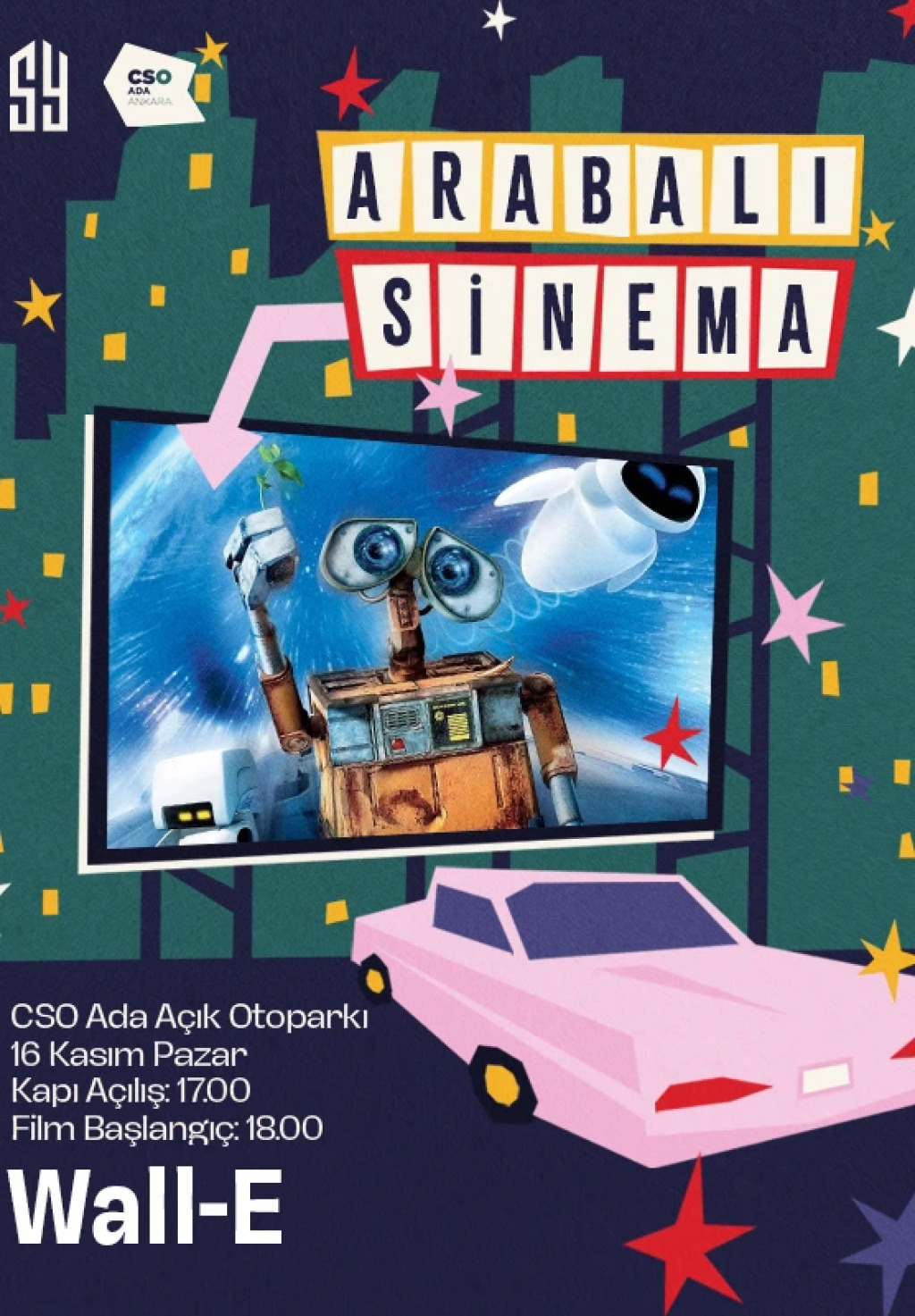 Arabalı Sinema Gündüz Kuşağı Wall-e (Altyazılı)