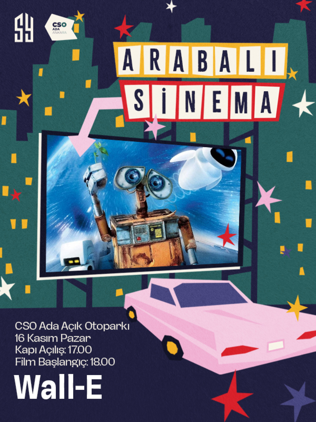 Arabalı Sinema Gündüz Kuşağı Wall-e (Altyazılı)